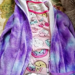 Set of Robe and pjs Justice & Children's Place size 14 and 12 used